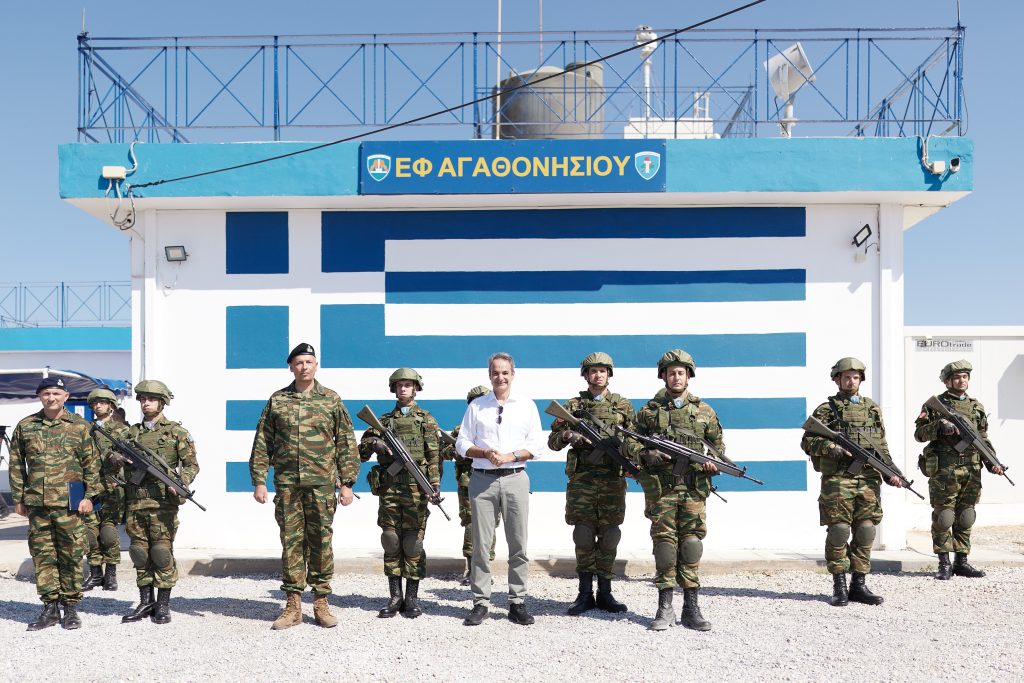 Ηχηρό μήνυμα Μητσοτάκη από το Αγαθονήσι για μεταναστευτικό και ασφάλεια